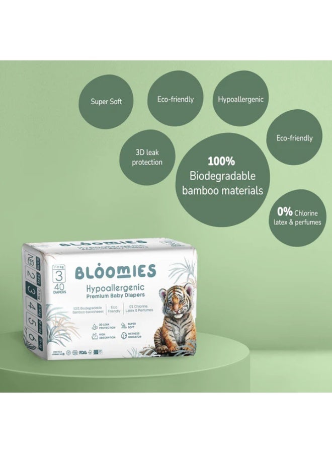 Bloomies Bamboo Baby Diapers - Size 3 - 22 pcs (7-11kg) - Image 4